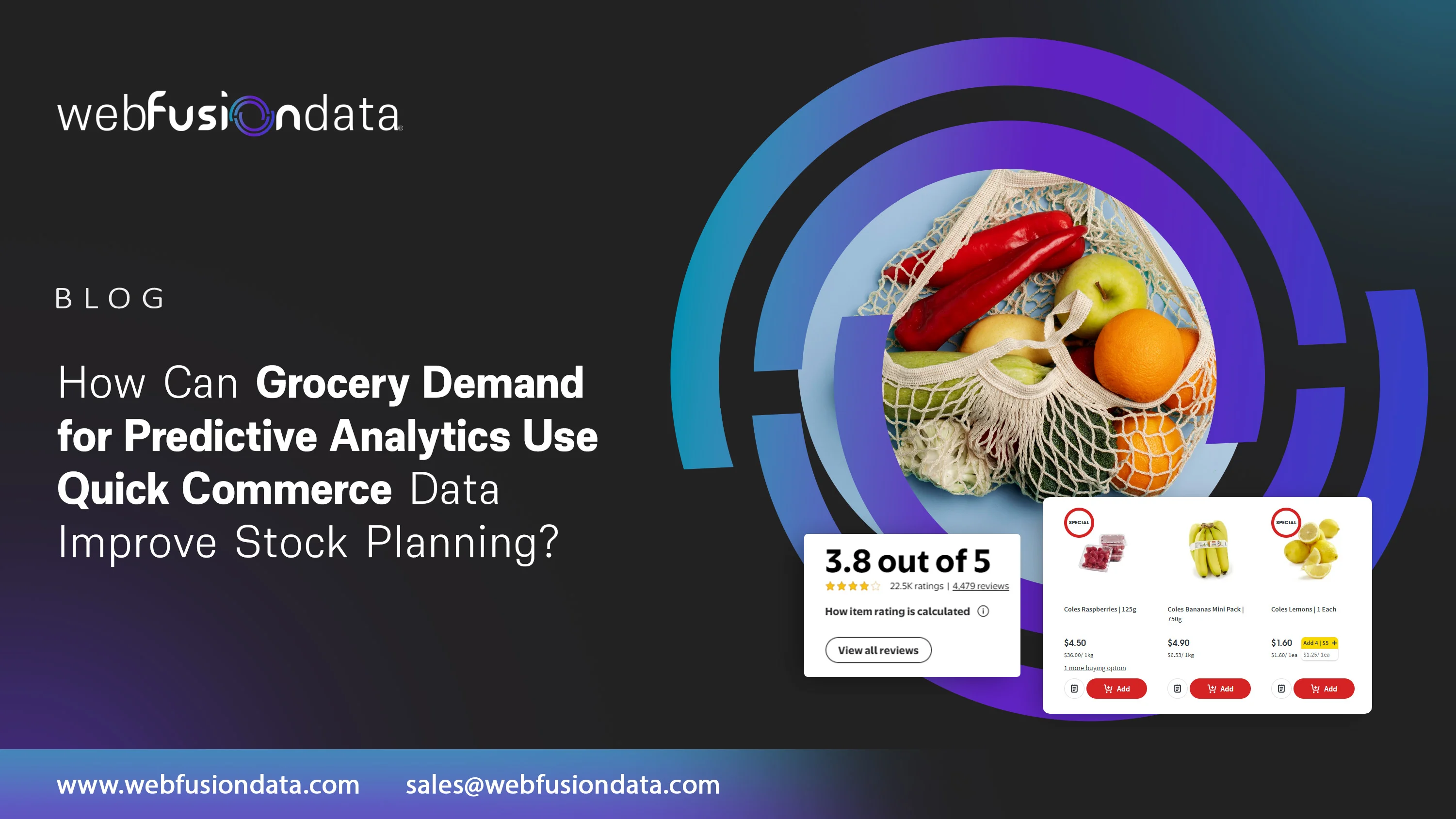 Grocery Demand for Predictive Analytics Use Quick Commerce Data