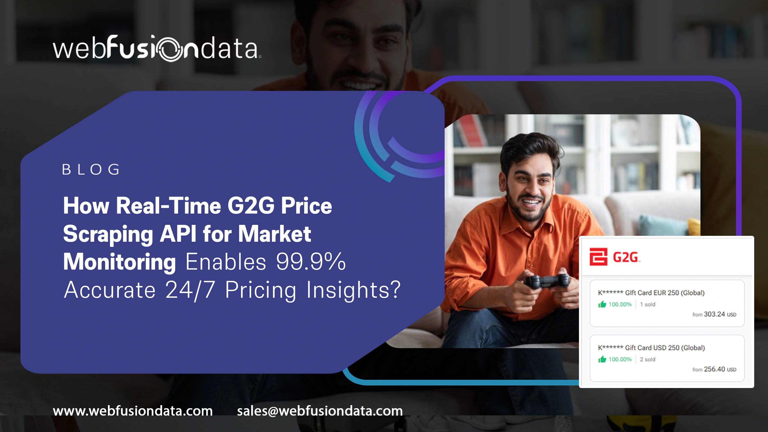 How Real-Time G2G Price Scraping API for Market Monitoring Enables 99.9% Accurate 24/7 Pricing Insights?