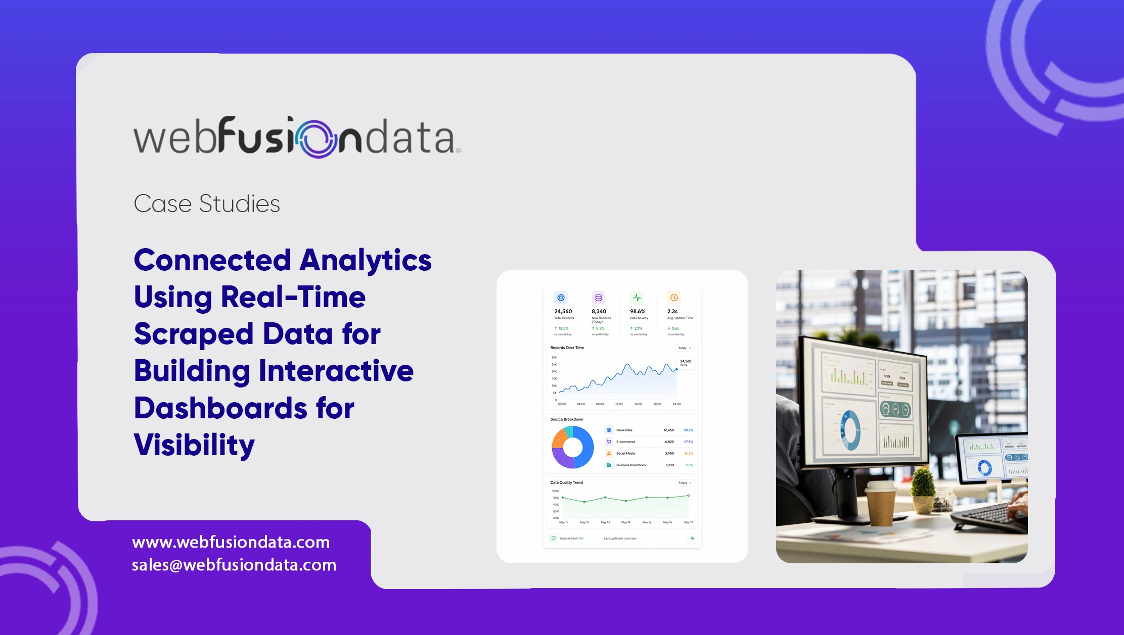 Real-Time Scraped Data for Building Interactive Dashboards